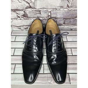 Paul Smith Black Leather Dress Oxfords Plain Shoes Men Sz 43EU/10M US